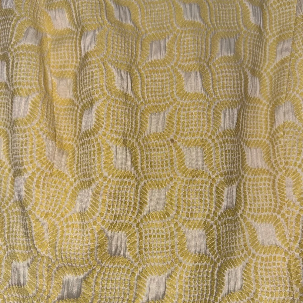The Limited Yellow Pleated Sheath Mini Dress size 8 - Picture 4 of 5